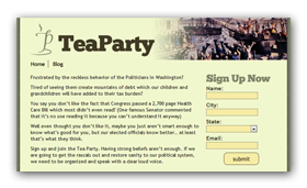 Tea Party Signup